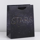 Пакет подарочный вертикальный «Stars», MS 23 x 18 × 10 см - фото 8838581