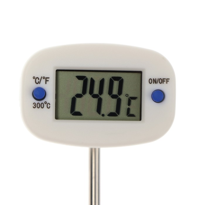 Термощуп кухонный Luazon TA-288, максимальная температура 300 °C, от LR44, белый - фото 1907015074