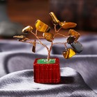 Сувенир бонсай "Денежное дерево с тигровым кристаллами" 12 шт 8х3х3,2 см - фото 1410581