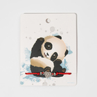 Браслет «Красная нить» сердце, белый в серебре, 6 см - Фото 1