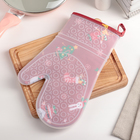 Прихватка для горячего, силикон, 30×18 см "Помощники Деда Мороза" - Фото 1