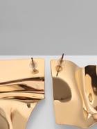 Серьги металл «Атмосфера» ромб мятый, цвет золото - Фото 6