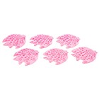 Набор мини-ковриков для ванны на присосках Доляна «Скат», 10×11 см, 6 шт, цвет МИКС - Фото 1