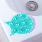 Набор мини-ковриков для ванны на присосках Доляна «Рыбка-шар», 10×11 см, 4 шт, цвет МИКС - Фото 2