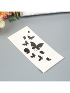 Переводная тату на тело «Чёрные бабочки» - фото 43695807