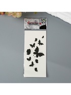 Переводная тату на тело «Чёрные бабочки» - фото 43695808