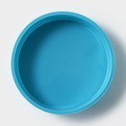 Форма для выпечки Доляна «Круг», силикон, 24×5 см, диаметр дна 21,5 см, цвет МИКС - фото 4276485