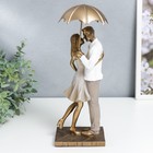 Фигурка полистоун романтика «Поцелуй под дождём», 29.5×11.5×14.5 см - Фото 3