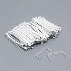 Клип лента в нарезке, белый, для фиксация упакованной продукции, 13 см - Фото 2