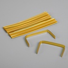 Клип-лента в нарезке, золотой, 13 см (500 шт) - фото 809436743