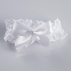 Подвязка для невесты "Николь", белая - фото 8839155