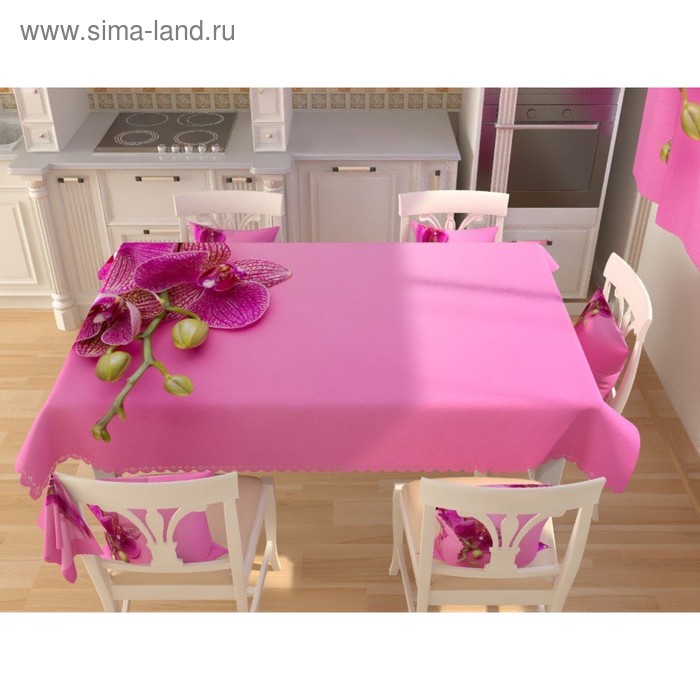 Фотоскатерть «Розовое блаженство», размер 145 × 145 см, габардин - Фото 1