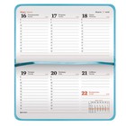 Еженедельник датированный 2020 год, А6, 64 листа, BRAUBERG Rainbow, гладкая кожа, бирюзовый - Фото 3