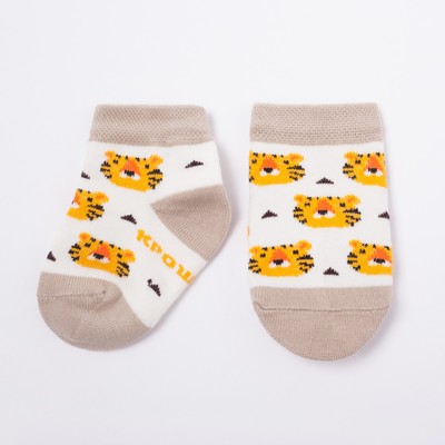 Носки детские Крошка Я «Тигрёнок», 2 пары, 12-14 см