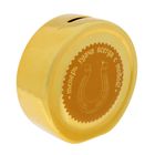 Копилка керамика золотая монетка "Подкова" 9,5х10х3,5 см - Фото 1