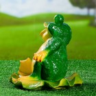 Садовая фигура "Лягушка на кувшинке", 24×24×15 см - Фото 2