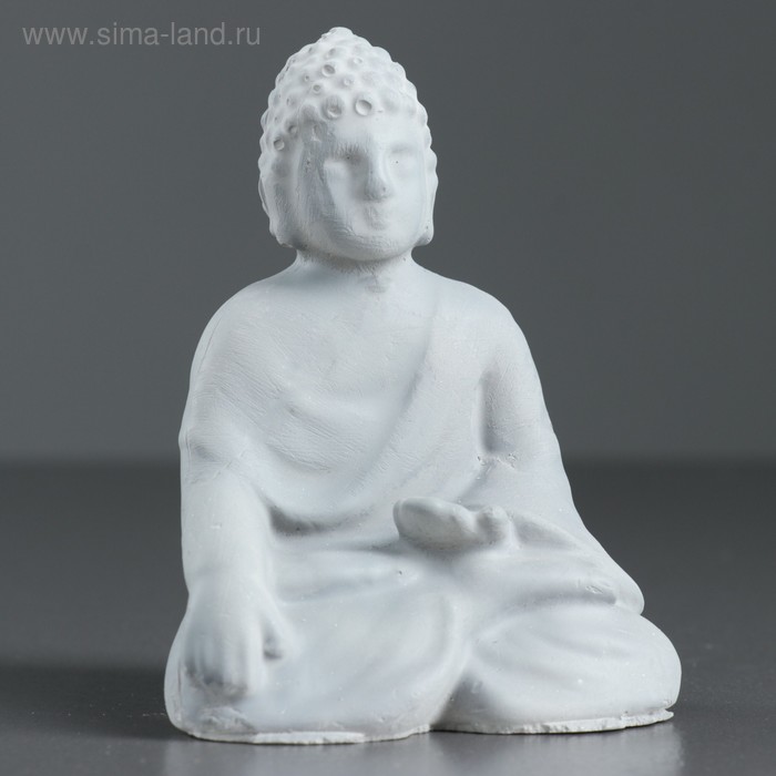 Фигура "Фигура Будды" серая 10х7,5х5,7см - Фото 1