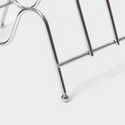 Подставка для крышек Доляна, 3 секции, 21×14×14 см, хром - Фото 4