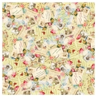 Бумага упаковочная глянцевая "Винтаж. С наилучшими пожеланиями" - Фото 1