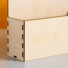 Кашпо деревянное 18×6×20 см Конверт "Двойной", натуральный Дарим Красиво - Фото 3