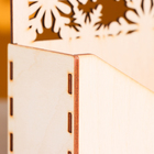 Кашпо деревянное 18×6×20 см Конверт Радель "Изморозь", натуральный Дарим Красиво - фото 8639449