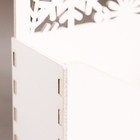Кашпо деревянное 18×6×20 см Конверт Радель "Изморозь", белый Дарим Красиво - Фото 5