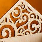 Кашпо деревянное 18×6×20 см Конверт Радель "Дуновение", натуральный Дарим Красиво - фото 8472884