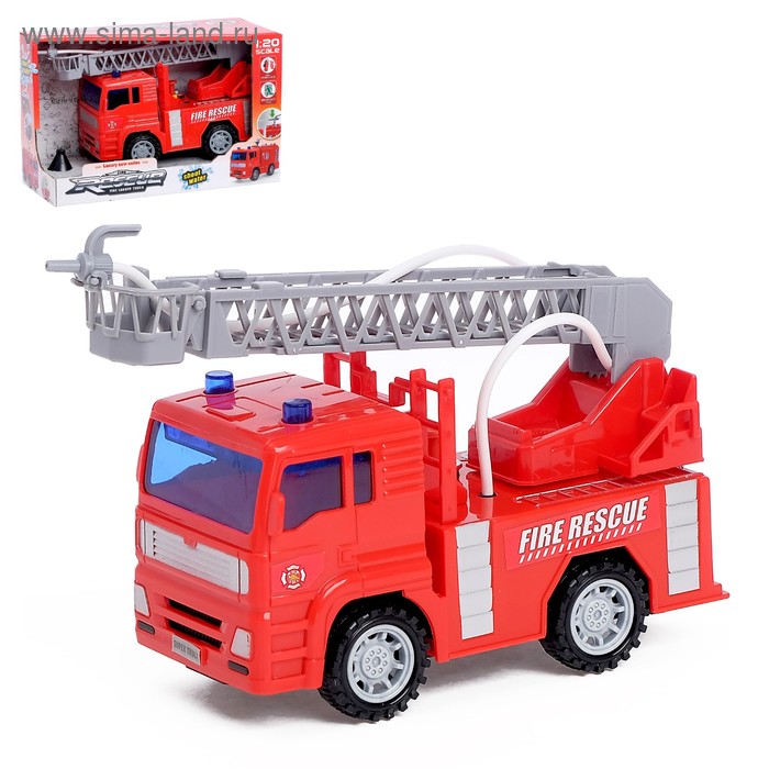 Машина инерционная «Пожарная», стреляет водой, 1:20 - Фото 1