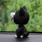 Собака на панель авто, качающая головой, хаски, черный - Фото 2