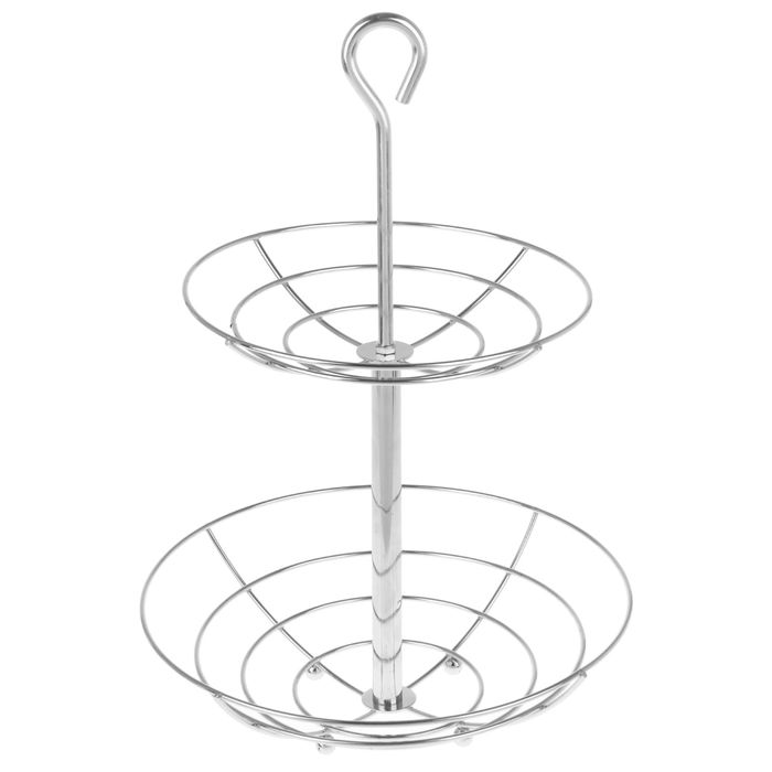 Фруктовница 2-х ярусная Доляна, 26×26×40 см - Фото 1