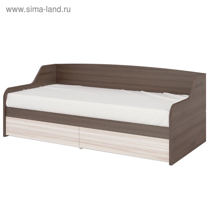 Кровать с выдвижными ящиками 900 × 1900 мм, цвет шамони / карамель - Фото 1