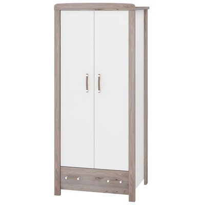 Шкаф двухстворчатый, 850 × 550 × 1910 мм, цвет нельсон / белый