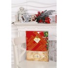 Столовый набор рогожка DomoVita Рождество скатерть 150х180 6 салф 30х30 см, хлопок, 170 г/м2   44298 - Фото 3