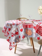 Скатерть новогодняя рогожка DomoVita Чудеса 150×150 см, хл100%, 170 г/м² - фото 7483635