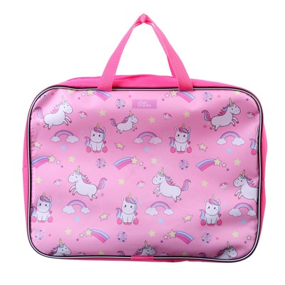 Папка с ручками текстильная, А4, 330×260×70 мм, Calligrata, «Единорожки»