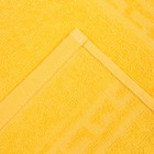 Полотенце Ocean 30х30 см (фас 10шт) жёлтый, хлопок 100%, 360 г/м2 - Фото 4
