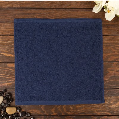 Полотенце Ocean 30х30 см (фас 10шт) синий, хлопок 100%, 360 г/м2