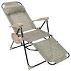 Кресло - шезлонг Nika, с полкой, 82×70×116 см, цвет ротанг - Фото 7