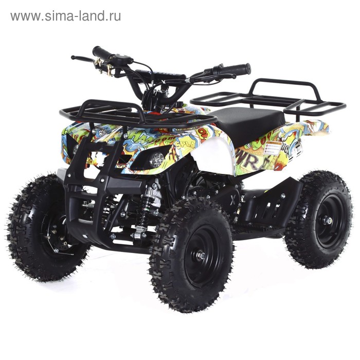 Квадроцикл детский бензиновый MOTAX ATV Х-16 Big Wheel с механическим стартером, бомбер - Фото 1