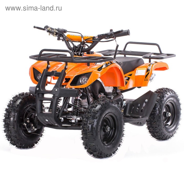 Квадроцикл детский бензиновый MOTAX ATV Х-16 Big Wheel с механическим стартером, оранжевый - Фото 1