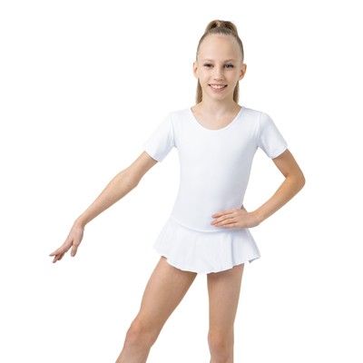 Купальник для гимнастики и танцев Grace Dance, р. 30, белый