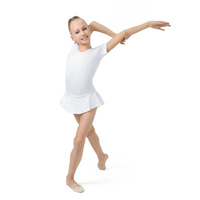 Купальник для гимнастики и танцев Grace Dance, р. 30, белый