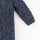 Комбинезон-конверт вязаный Крошка Я, синий, р.20, 56-62см - фото 24376791