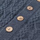 Комбинезон-конверт вязаный Крошка Я, синий, р.20, 56-62см - фото 24376792