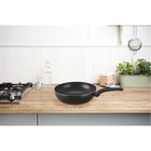Сковорода вок антипригарная Brabantia Heat Matt Black, индикатор нагрева, 28 см - Фото 2