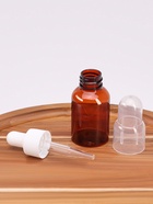 Бутылочка для хранения, с пипеткой, 35 мл, коричневая, белая - Фото 3