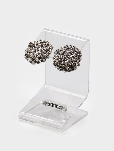 Подставка под серьги и кольцо 4×4×6.5 см, оргстекло 2 мм