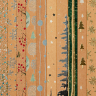 Набор бумаги для скрапбукинга «Новогодний крафт», 10 листов, 15.5 × 15.5 см - Фото 1