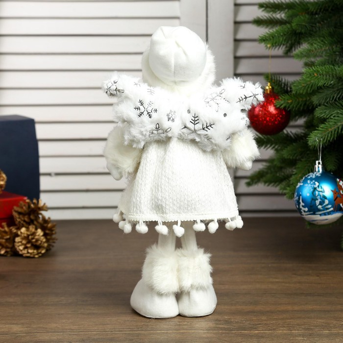 Кукла интерьерная "Ангелочек Геля в белом платье" 28х8х14 см - фото 1907015914