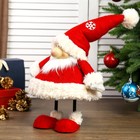 Кукла интерьерная "Дедушка Мороз в красном кафтане и колпаке со снежинками" 44х21х31 см - Фото 4